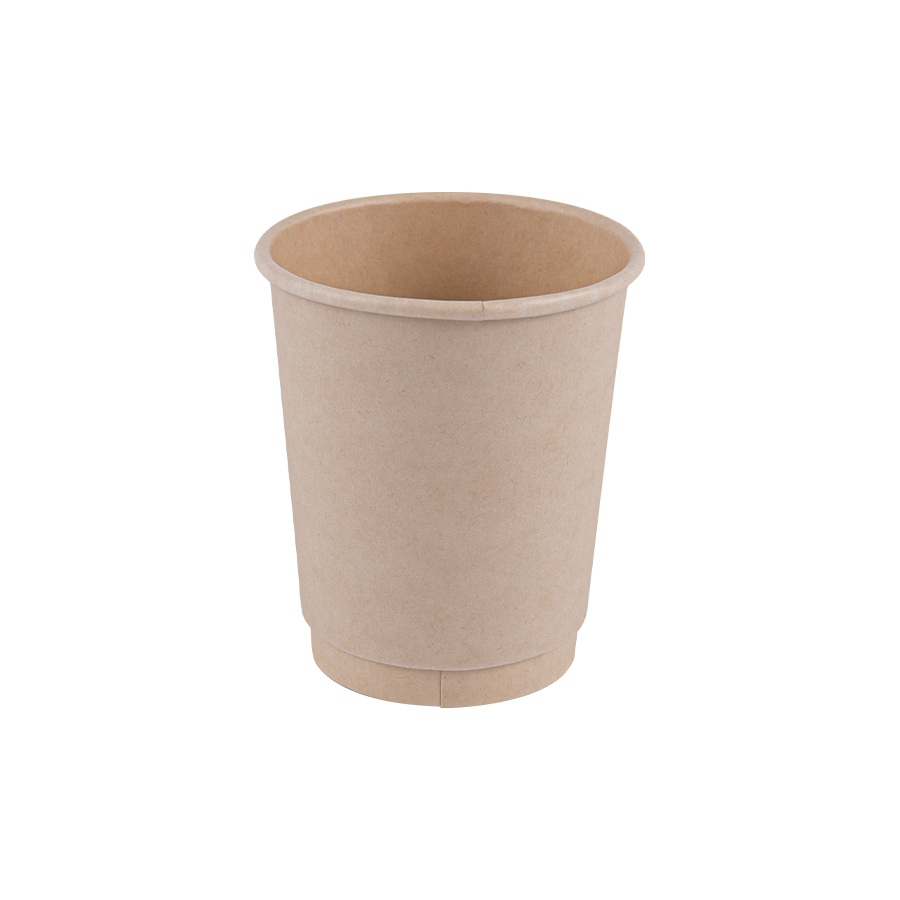 12oz （420ml) Gelas Kertas Serat Bubur Bambu dengan Lapisan PLA